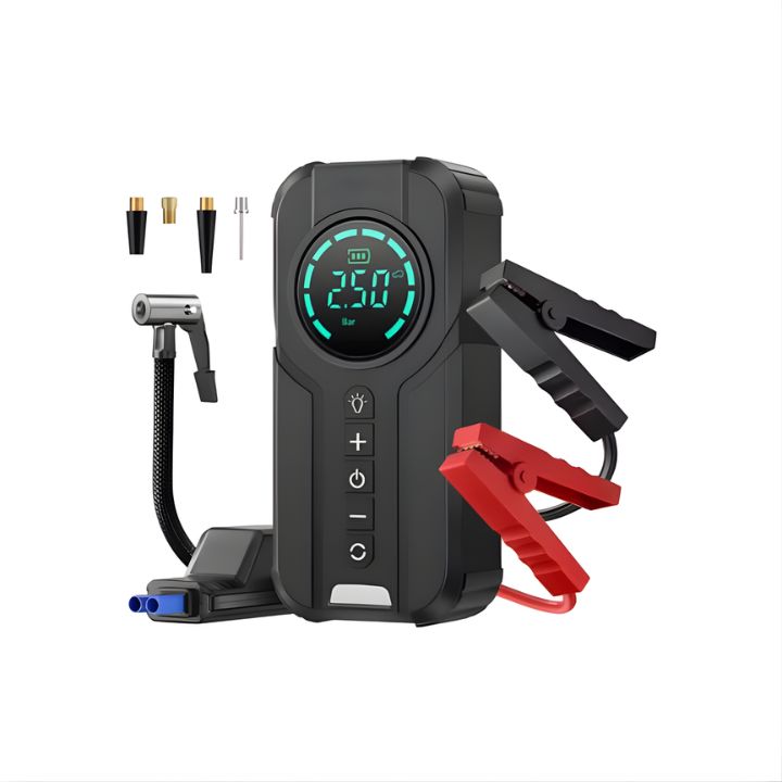 PowerStart 4 IN 1 | Starter Auto, Compresor Aer, Baterie Portabila, Lanterna